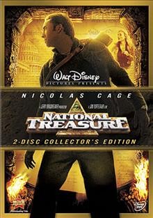 National treasure [videorecording] / Walt Disney Pictures ; Jerry Bruckheimer Films ; Junction Entertainment ; Saturn Films ; produced by Jerry Bruckheimer, Jon Turteltaub ; screenplay, Jim Kouf and Cormac Wibberley & Marianne Wibberley ; story, Jim Kouf, Oren Aviv & Charles Segars ; directed by Jon Turteltaub.